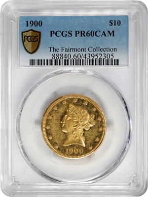 image for: 1900 Liberty Head Eagle. JD-1, the only known dies. Rarity-5-. Proof-60 Cameo (PCGS).