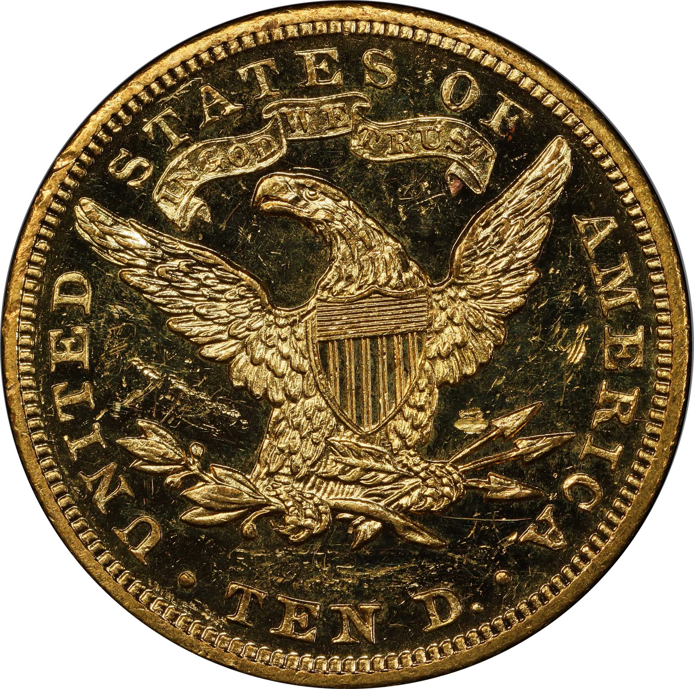 image for: 1904 Liberty Head Eagle. JD-1, the only known dies. Rarity-5-. Proof-58 (PCGS). CAC.
