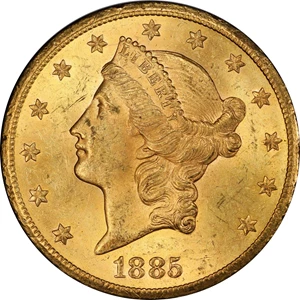 image for: 1885-CC Liberty Head Double Eagle. MS-63 (PCGS). CAC.