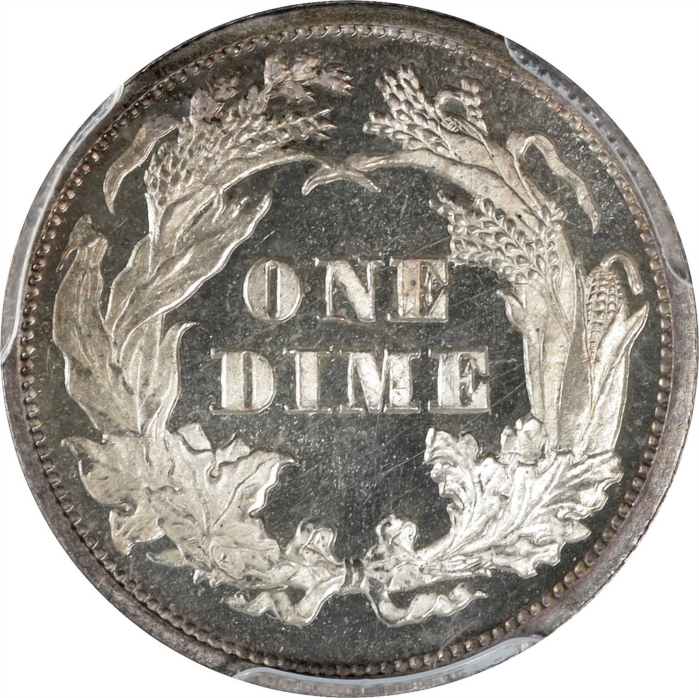 image for: 1866 Liberty Seated Dime. Proof-64 Deep Cameo (PCGS). CAC.