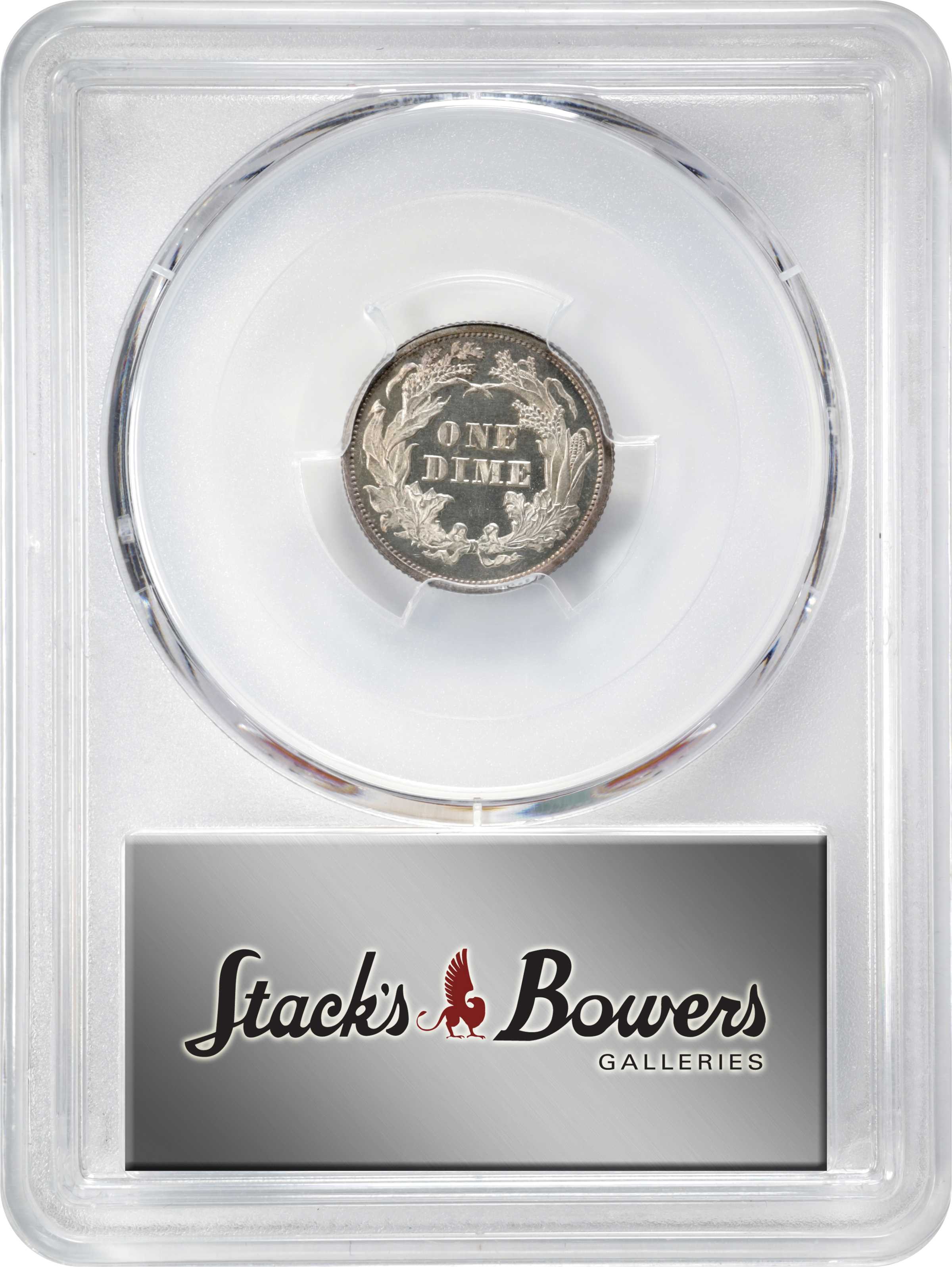 image for: 1866 Liberty Seated Dime. Proof-64 Deep Cameo (PCGS). CAC.