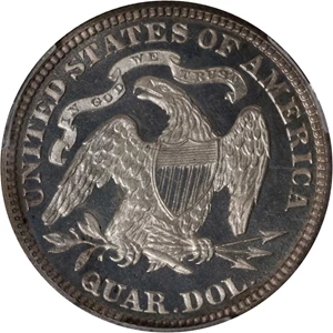 image for: 1881 Liberty Seated Quarter. Proof-65 Deep Cameo (PCGS).