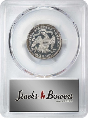 image for: 1881 Liberty Seated Quarter. Proof-65 Deep Cameo (PCGS).
