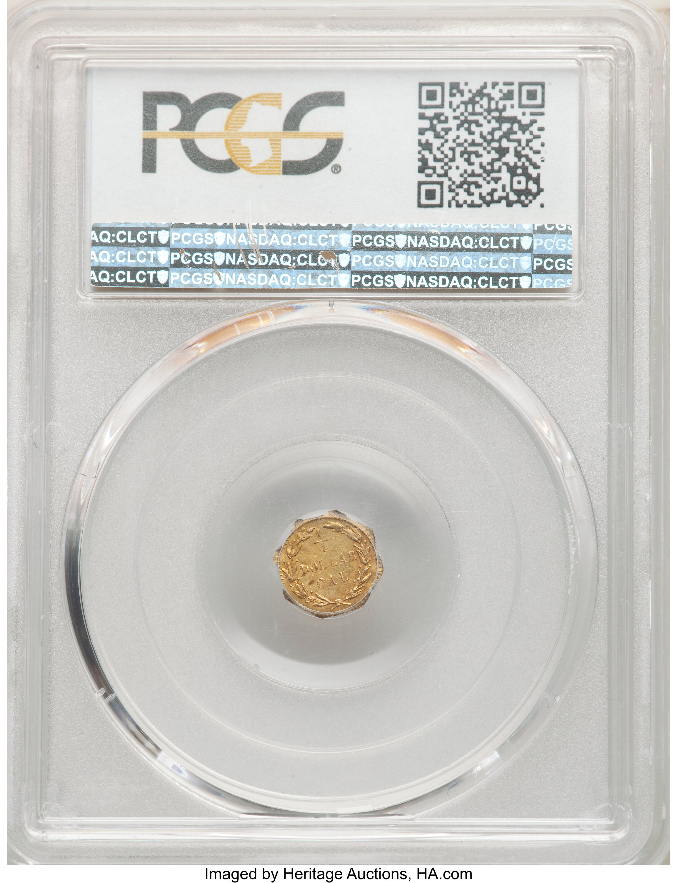 image for: 1875 25C Indian Octagonal 25 Cents, BG-783, R.5, AU53 PCGS. PCGS Population: (1/35 and 0/0+). NGC Census: (0/5 and 0/0+).  ...