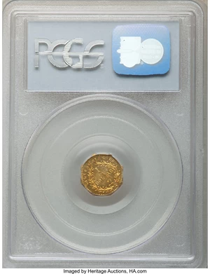 image for: 1875 $1 Indian Octagonal Dollar, BG-1127, R.4, MS64 PCGS. PCGS Population: (11/2). NGC Census: (0/0). MS64....