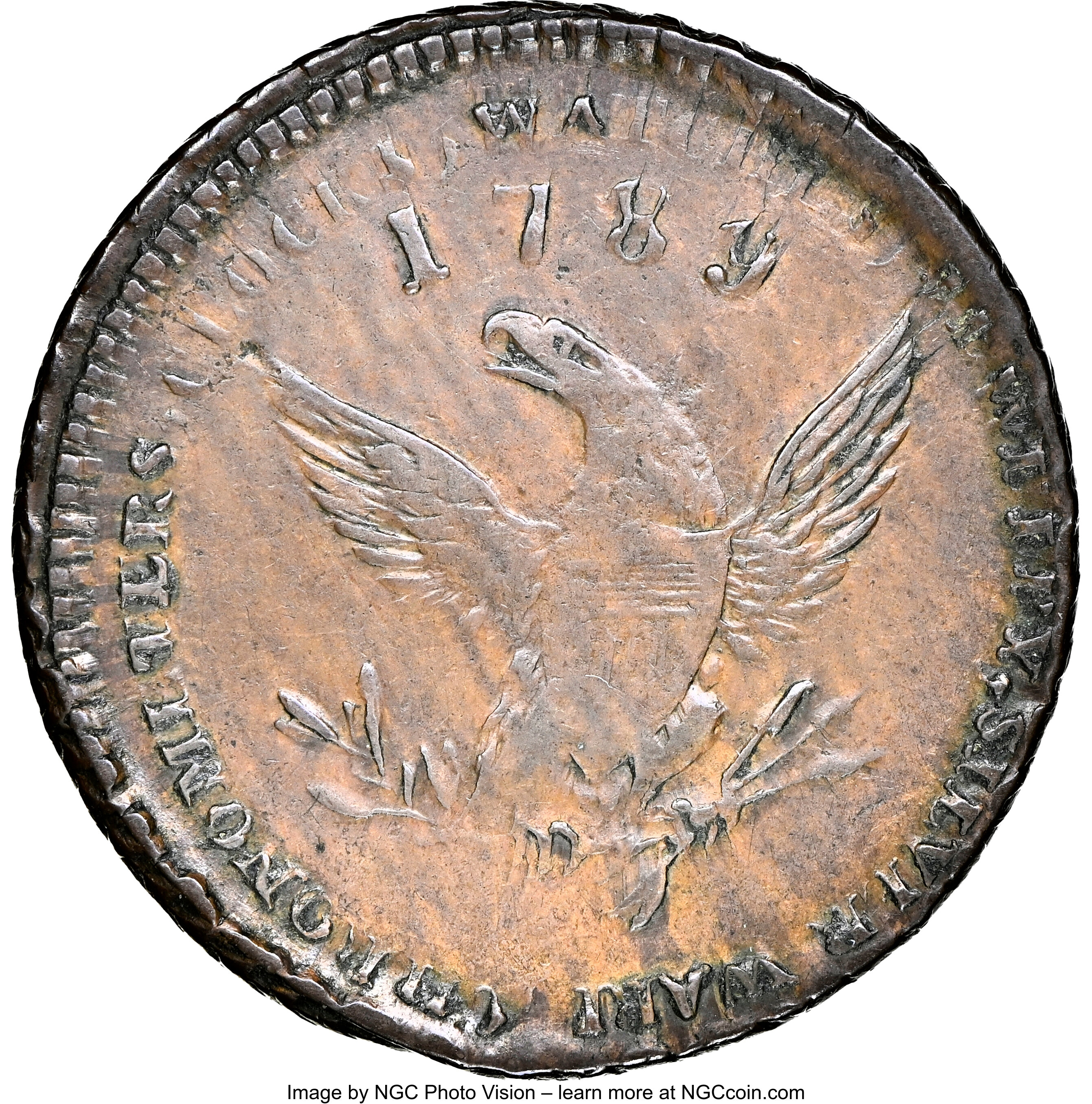 image for: 1789 Mott Token, Thin Planchet, Engrailed Edge, XF40 NGC. Breen-1025, Rulau-E-NY-612. Ex: Long Island Collection....