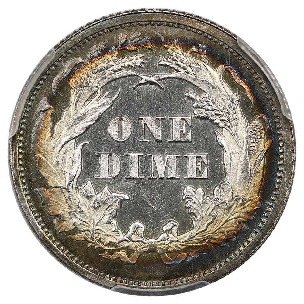 image for: 1866 10c PCGS Proof 65 DCAM