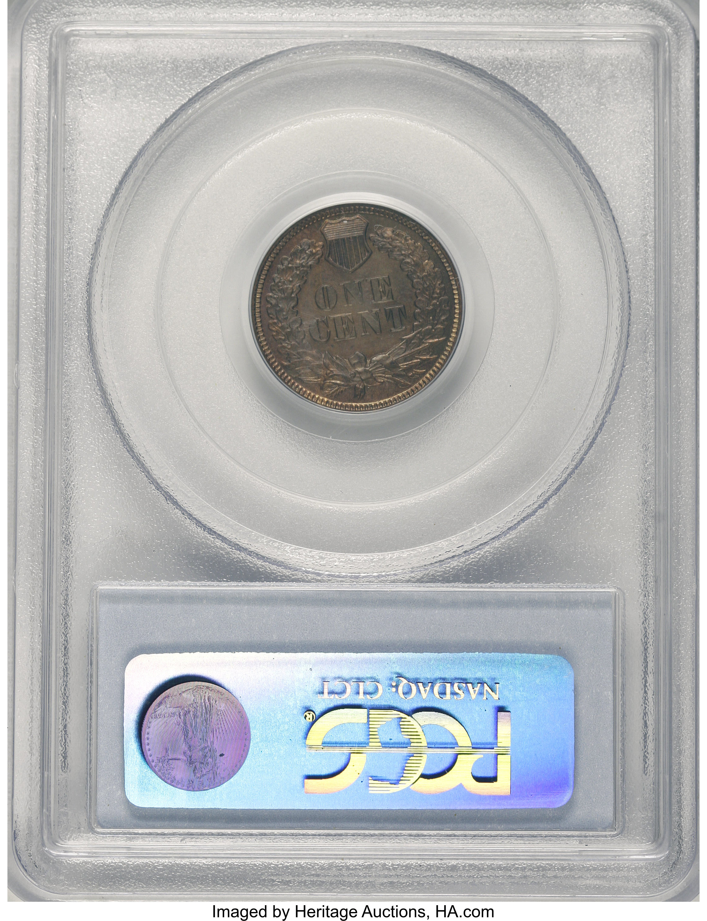 image for: 1871 1C PR64 Brown PCGS....