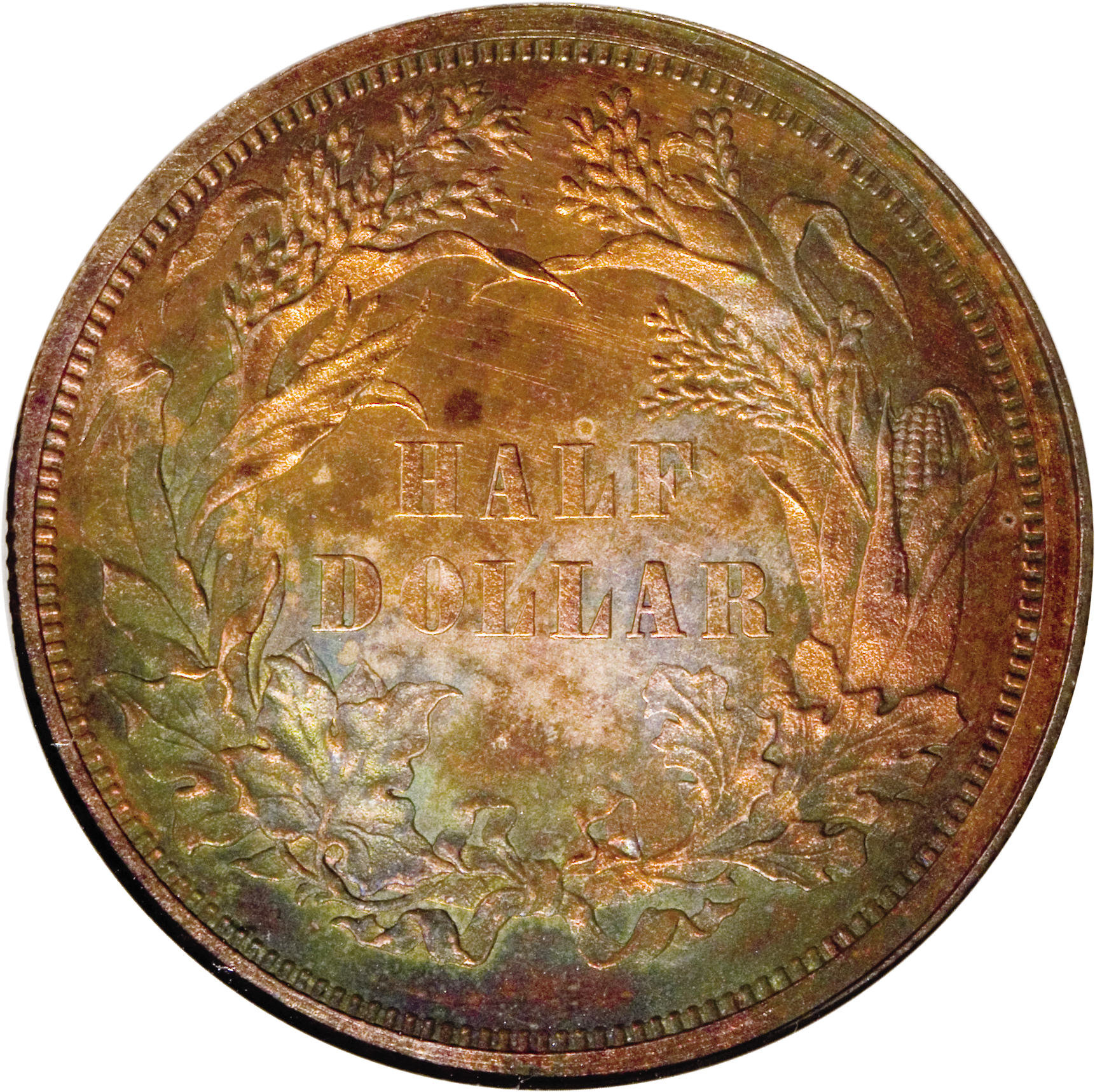 image for: 1859 P50C Half Dollar, Judd-238, Pollock-294, R.5, PR60 Red and Brown ANACS....