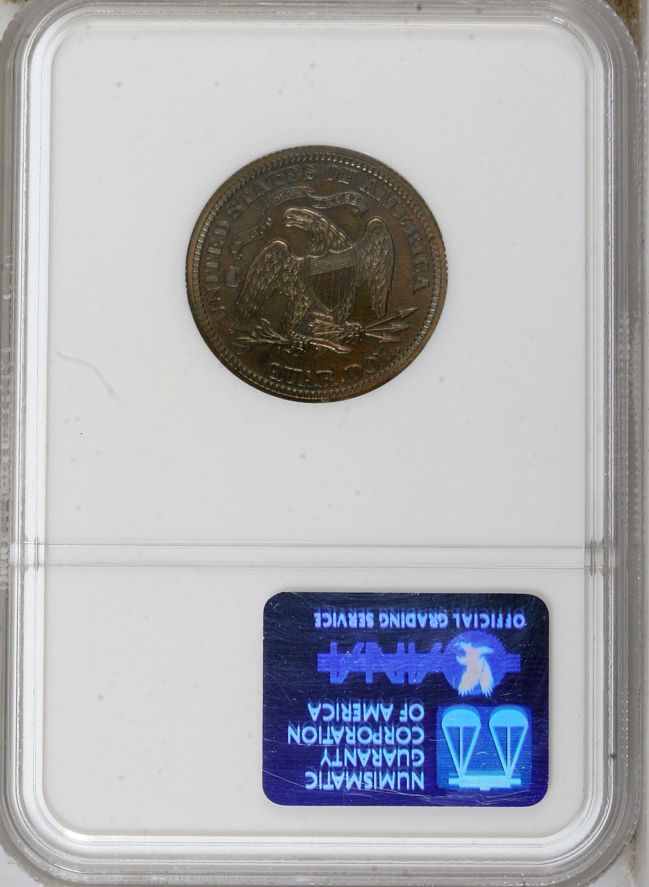 image for: 1870 25C Quarter Dollar, Judd-884, Pollock-982, High R.6, PR66 Red and Brown NGC....