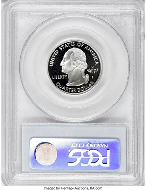 image for: 2007-S 25C Wyoming Silver PR70 Deep Cameo PCGS. Michael Fuller Collection. PCGS Population (91/0). NGC Census: (0/0). (#3...