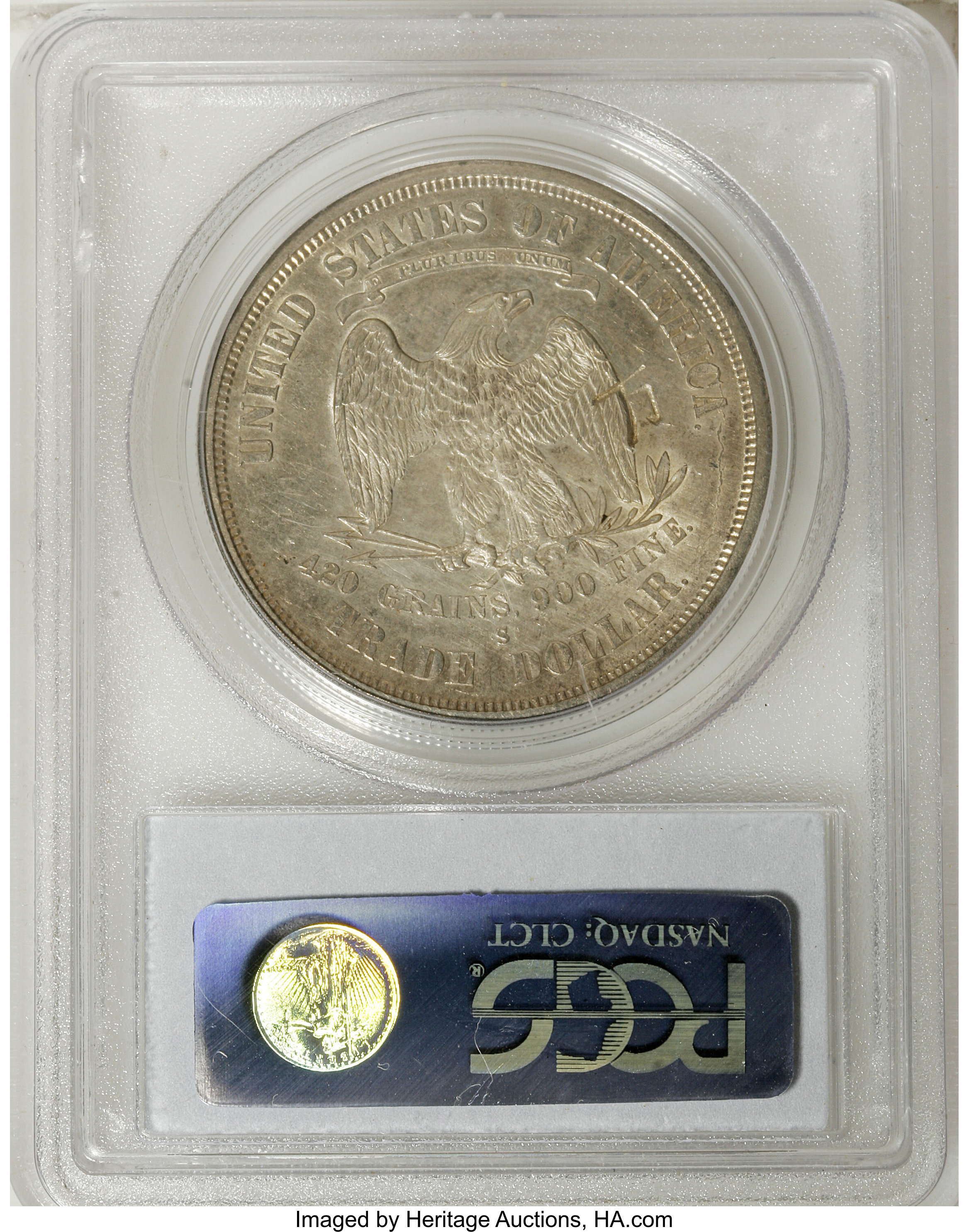 image for: 1875-S/CC T$1 Chop Mark AU55 PCGS....