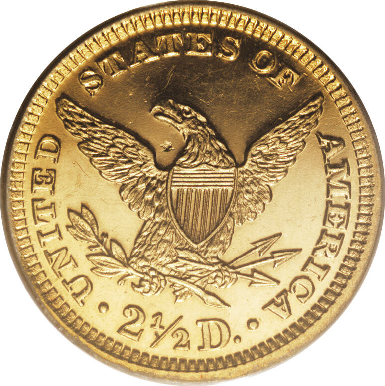 image for: 1902 $2 1/2 PR62 Cameo PCGS....