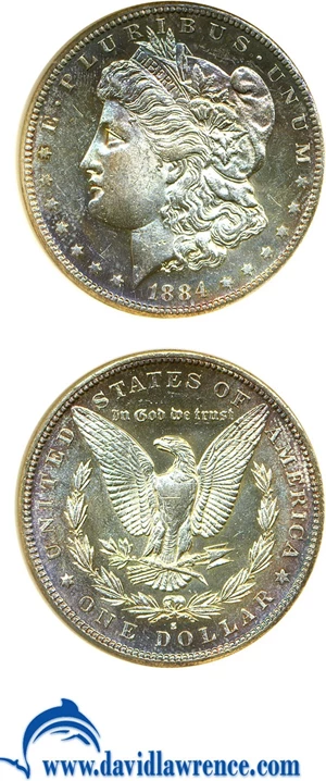 image for: 1884-S $1 NGC MS60 PL