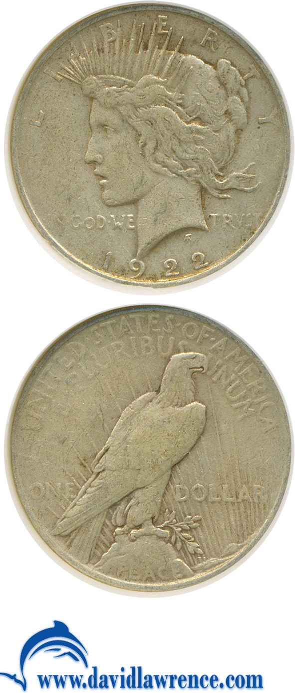 1922 $1 VG8 CAC thumbnail 7