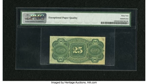 image for: Fr. 1303 25c Fourth Issue PMG Uncirculated 62 EPQ....