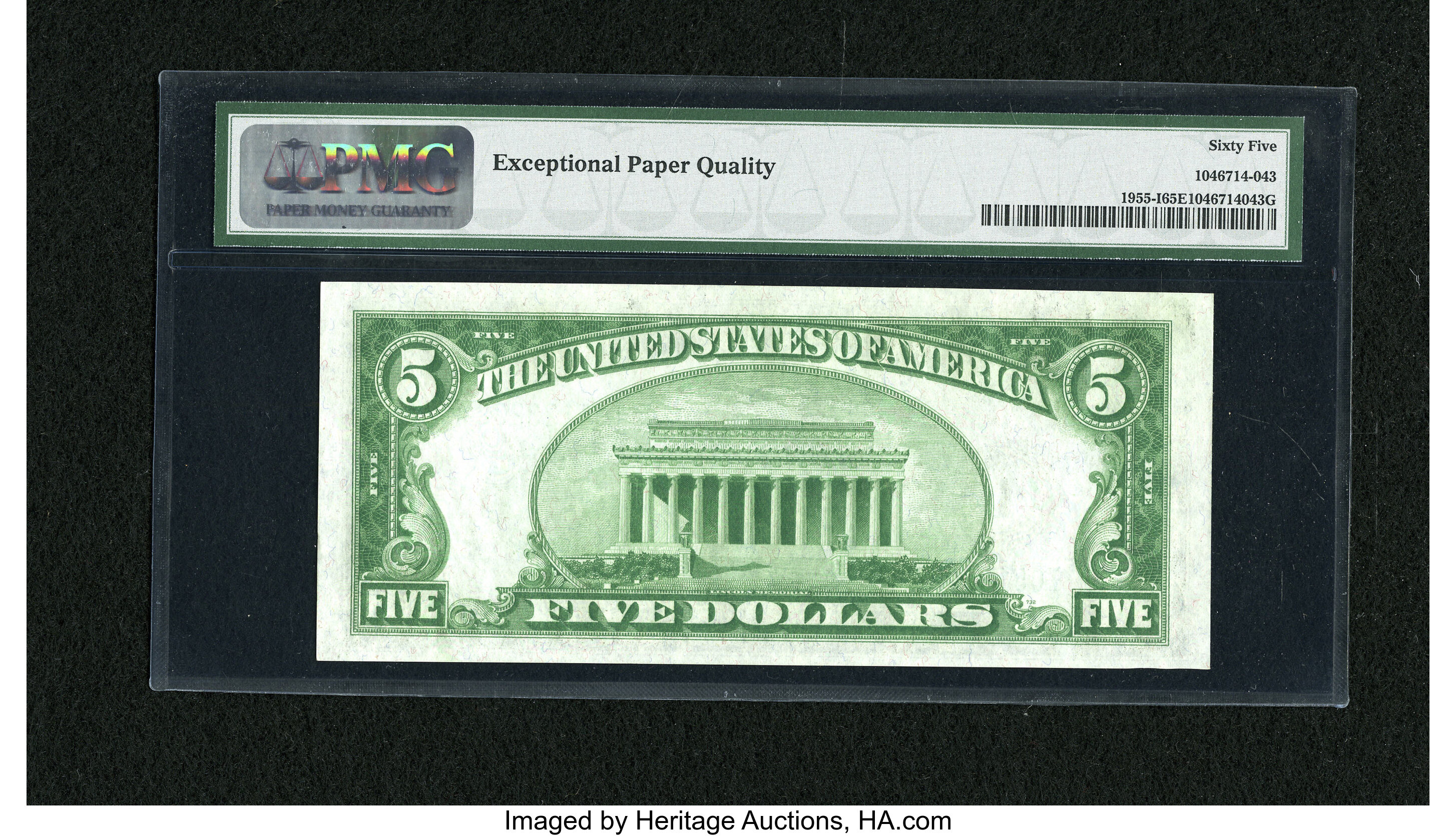 image for: Fr. 1955-I $5 1934 DGS Non-Mule Federal Reserve Note. PMG Gem Uncirculated 65 EPQ....