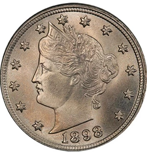 image for: 5C 1898 PCGS MS67 CAC