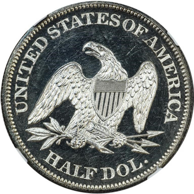 image for: 50C 1864  NGC  PR65+ ULTRA CAMEO