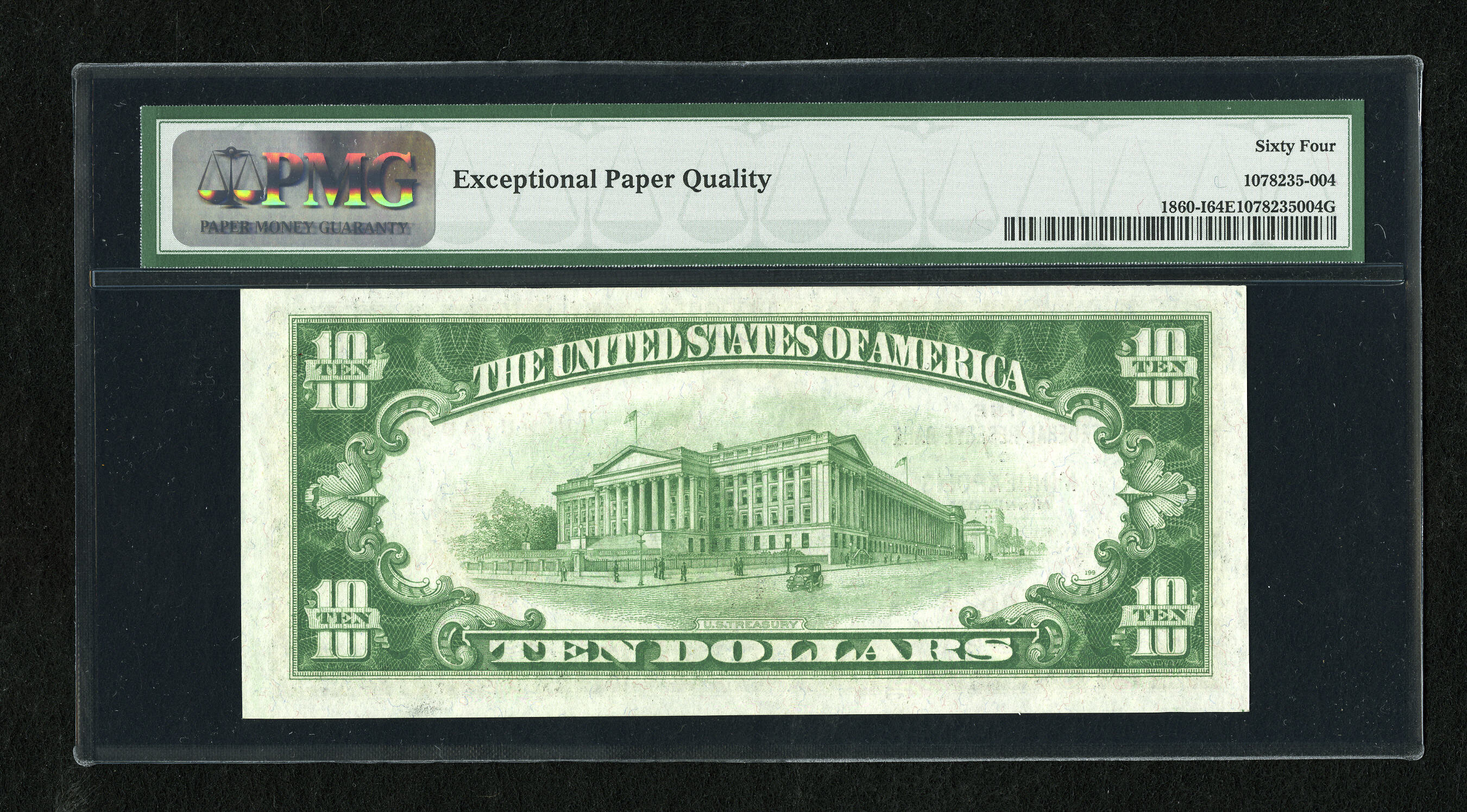 image for: Fr. 1860-I $10 1929 Federal Reserve Bank Note. PMG Choice Uncirculated 64 EPQ....