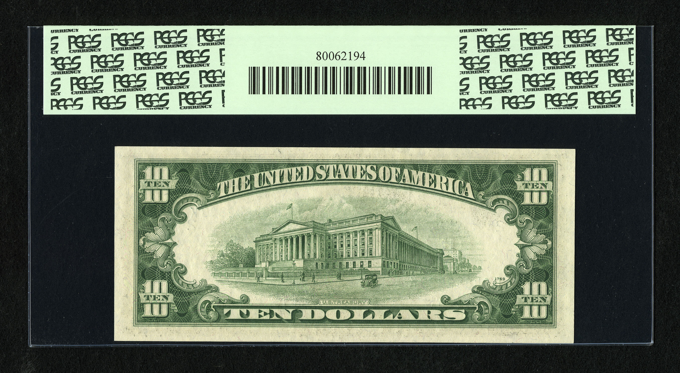 image for: Fr. 2015-B $10 1950E Federal Reserve Note. PCGS Gem New 65PPQ....