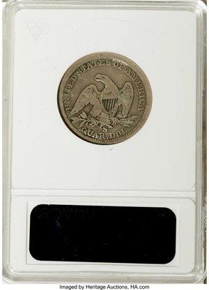 image for: 1865-S 25C --Reverse Cleaned--ANACS. VG8 Details. NGC Census: (0/28). PCGS Population (0/30). Mintage: 41,000. Numismedia Ws...
