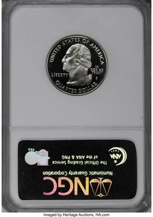 image for: (2)2005-S 25C Kansas Clad PR 69 Deep Cameo NGC. ... (Total: 2 coins)