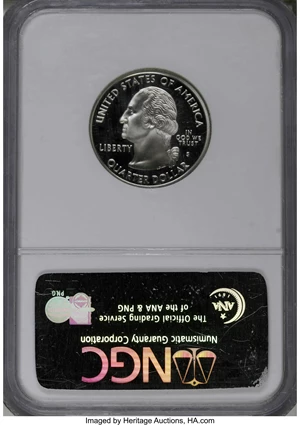 image for: (2)2005-S 25C Kansas Clad PR 69 Deep Cameo NGC. ... (Total: 2 coins)