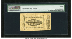 image for: New Jersey March 25, 1776 1s PMG About Uncirculated 55 EPQ....