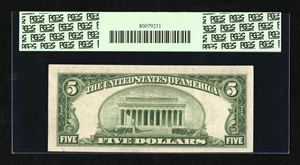 image for: Fr. 1960-F $5 1934D Federal Reserve Note. PCGS Extremely Fine 40....