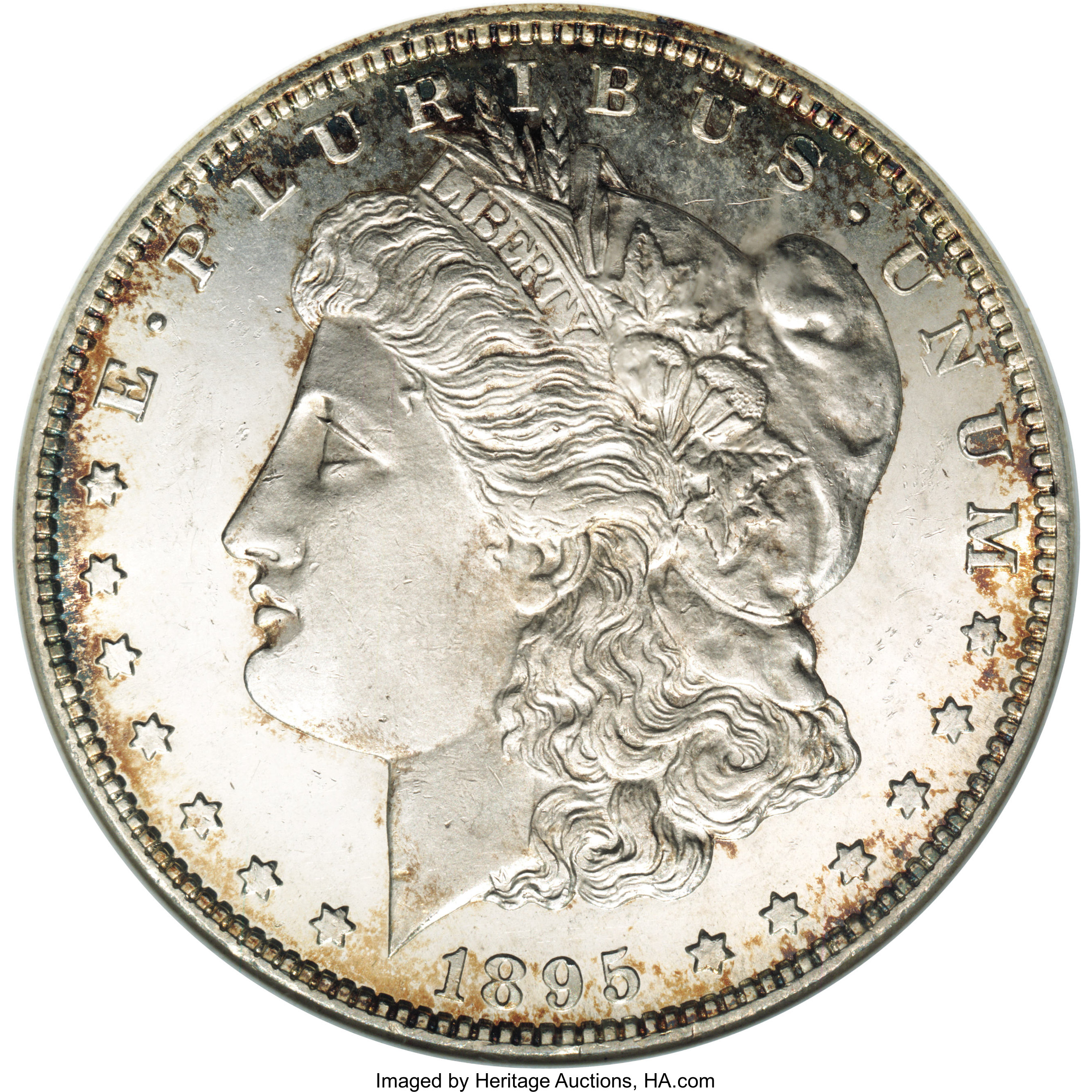 image for: 1895-S $1 MS63 Deep Mirror Prooflike ANACS....