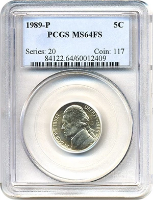 image for: 1989-P 5c PCGS MS64 FS