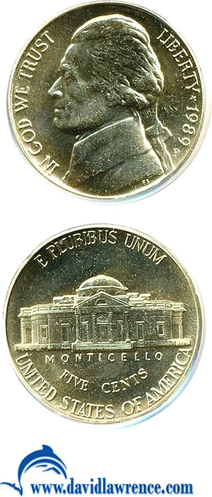 image for: 1989-P 5c PCGS MS64 FS