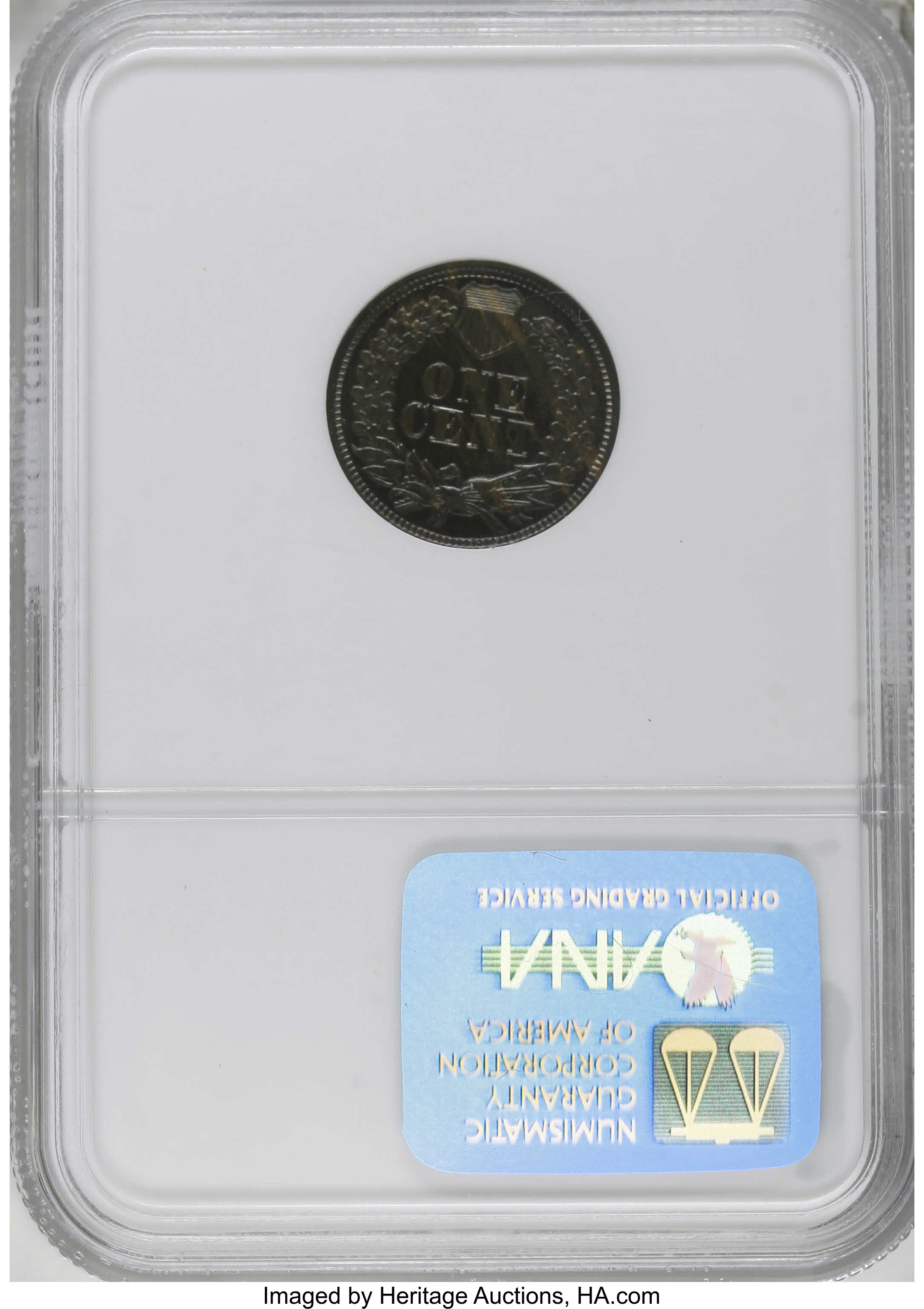 image for: 1870 1C PR64 Brown NGC. NGC Census: (8/6). PCGS Population (3/0). Mintage: 1,000. Numismedia Wsl. Price for NGC/PCGS coin i...