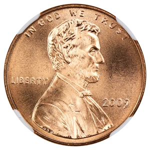 image for: 2009 Lincoln-Professional 1c NGC MS69 RD (Satin Finish)