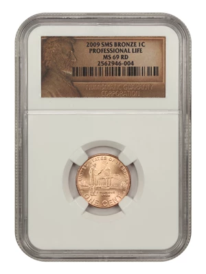 image for: 2009 Lincoln-Professional 1c NGC MS69 RD (Satin Finish)
