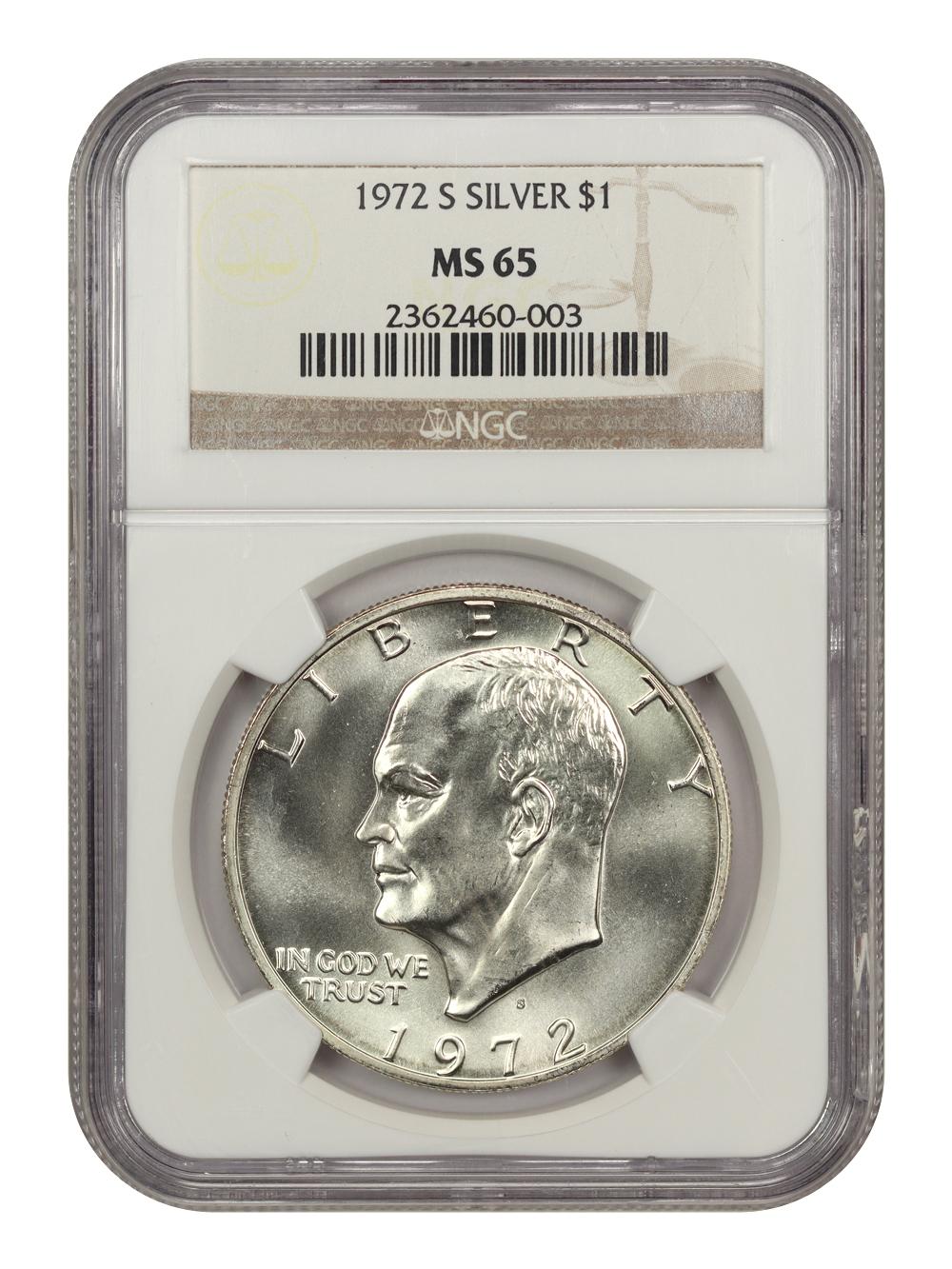 1972-S $1  Silver MS63 thumbnail 5