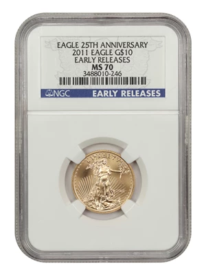 image for: 2011 Gold Eagle $10 NGC MS70 (Early Releases)