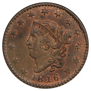 image for: 1816 1c NGC/CAC MS64 RB