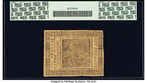 image for: Continental Currency November 29, 1775 $6 PCGS About New 53....