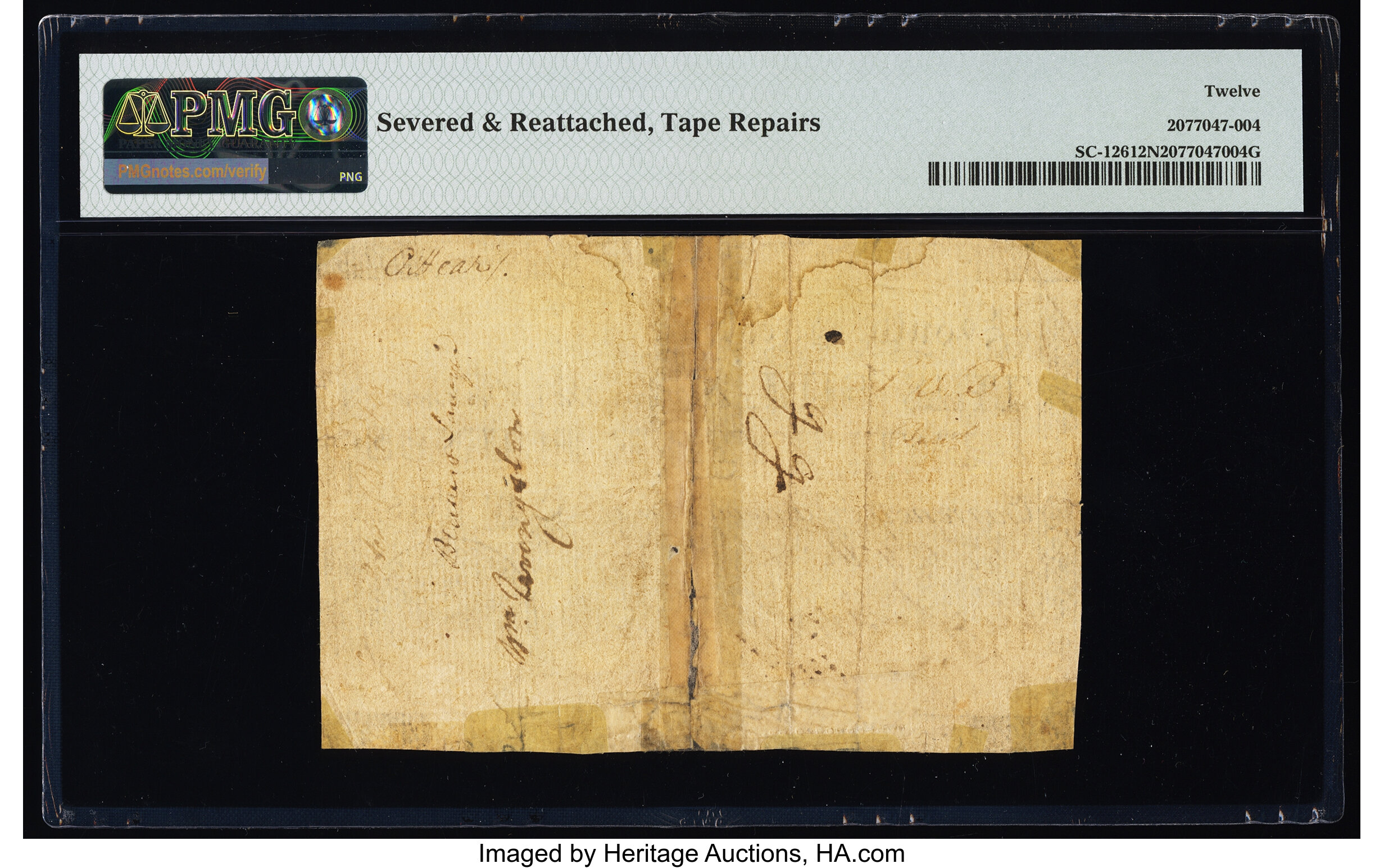 image for: South Carolina March 6, 1776 £25 PMG Fine 12 Net....