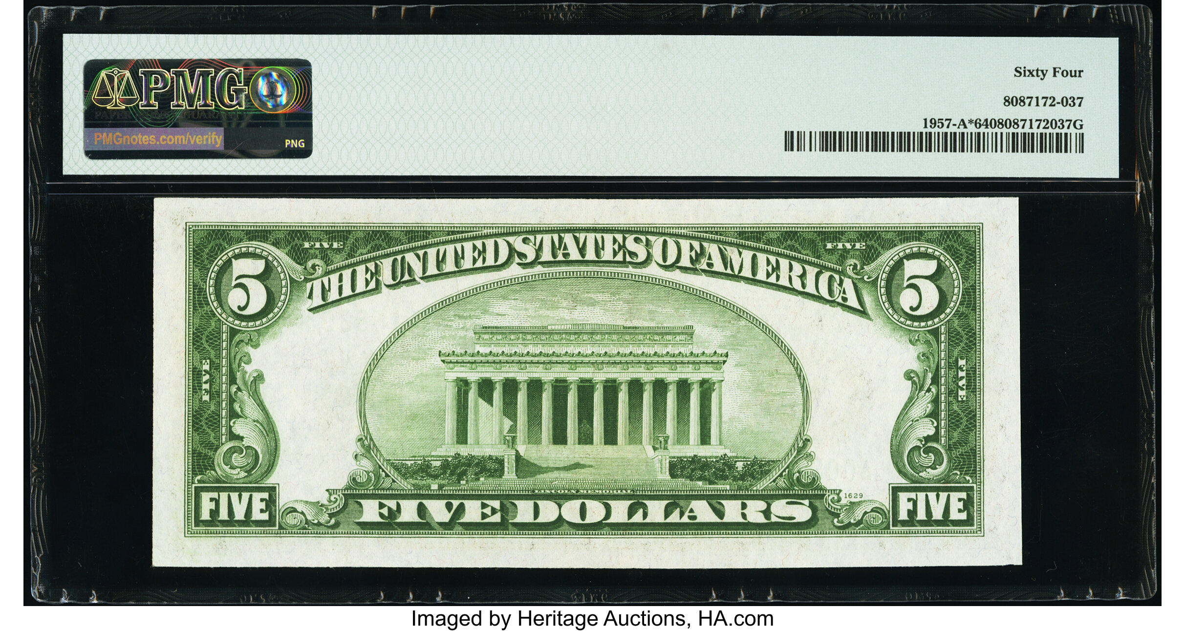 image for: Fr. 1957-A* $5 1934A Federal Reserve Star Note. PMG Choice Uncirculated 64....