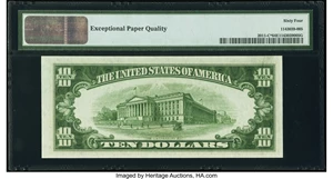 image for: Fr. 2011-C* $10 1950A Federal Reserve Note. PMG Choice Uncirculated 64 EPQ....