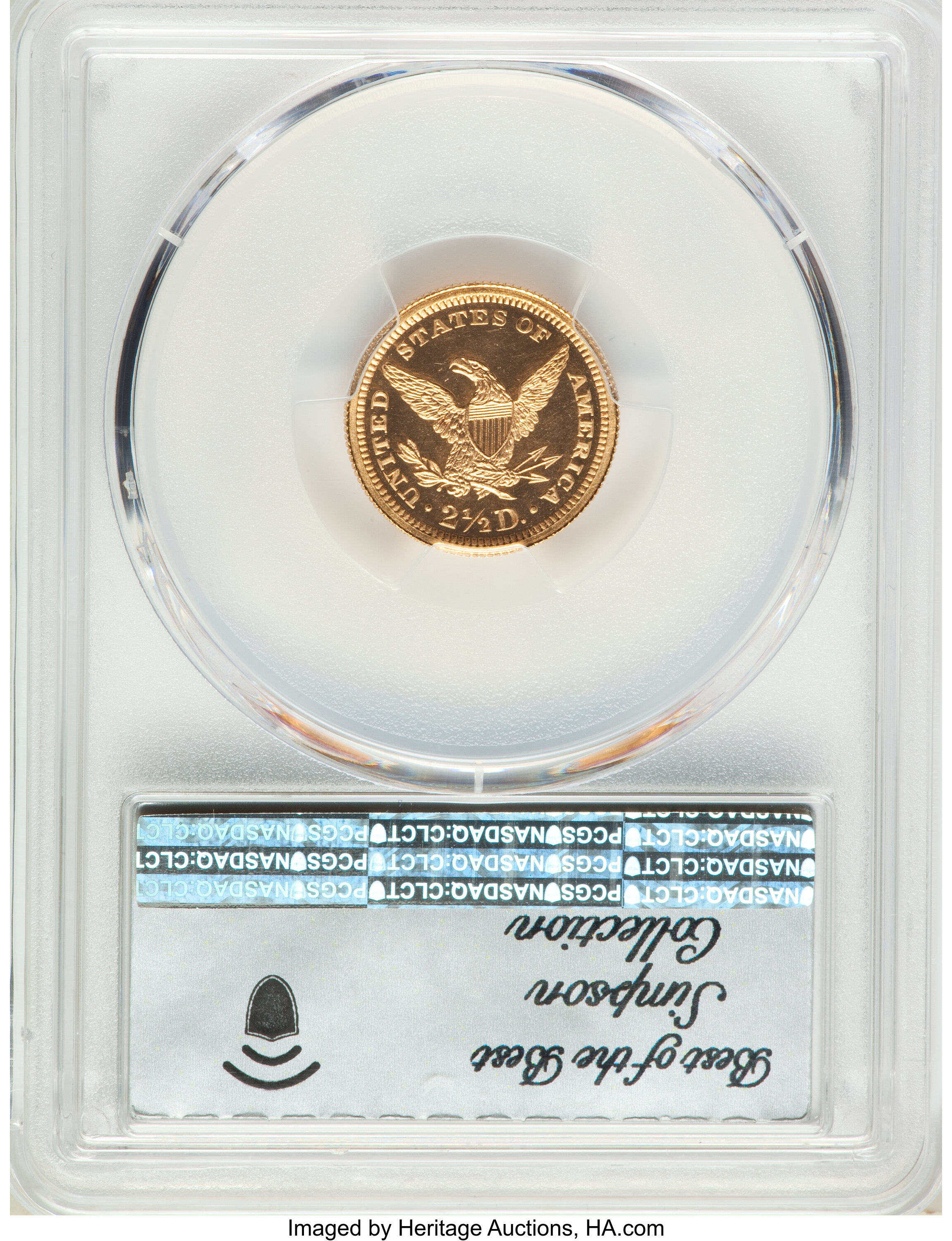 image for: 1865 $2 1/2 PR65 Deep Cameo PCGS. CAC. JD-1, High R.6....