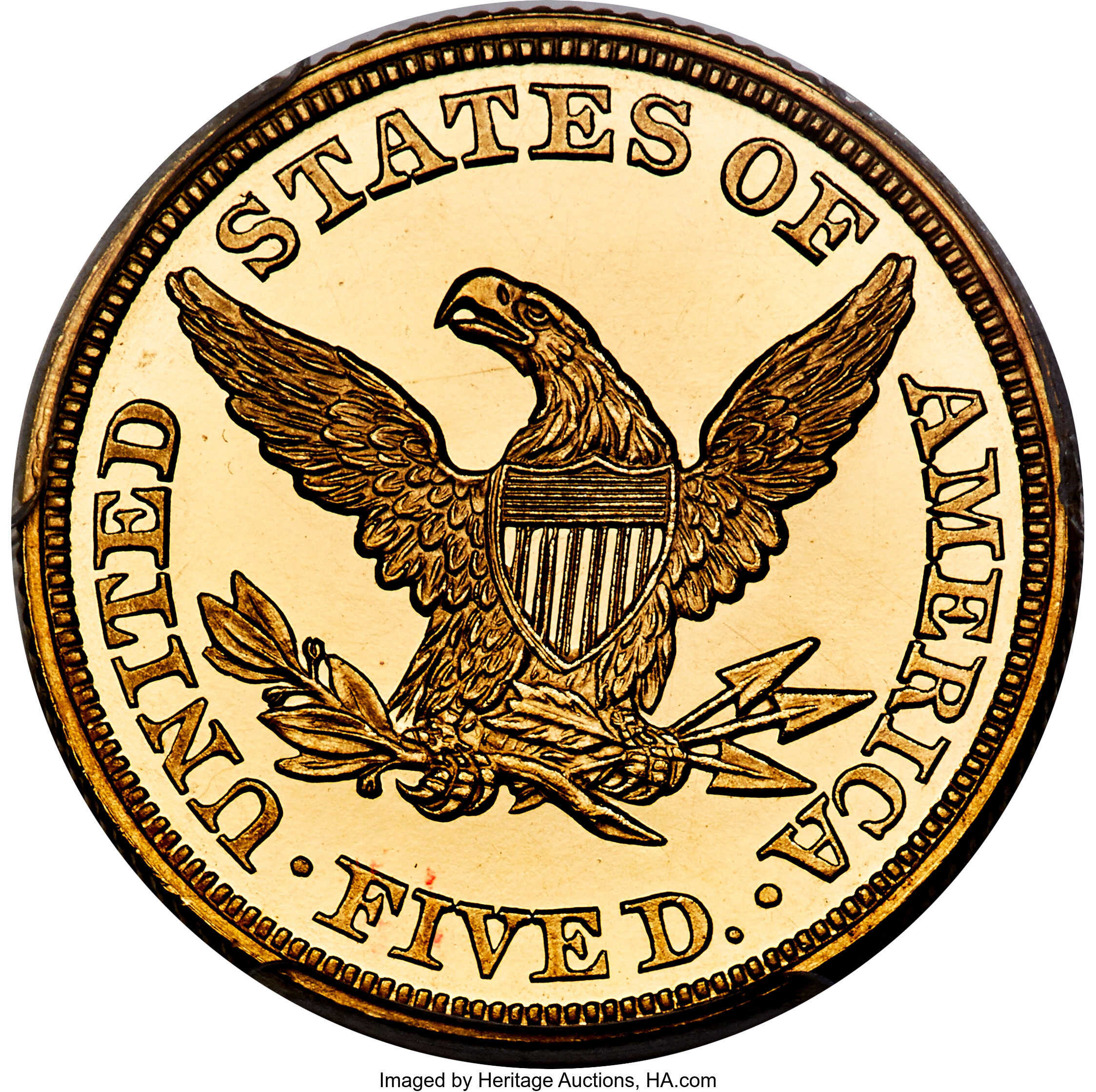 image for: 1863 $5 PR65+ Deep Cameo PCGS. CAC. JD-1, High R.6....