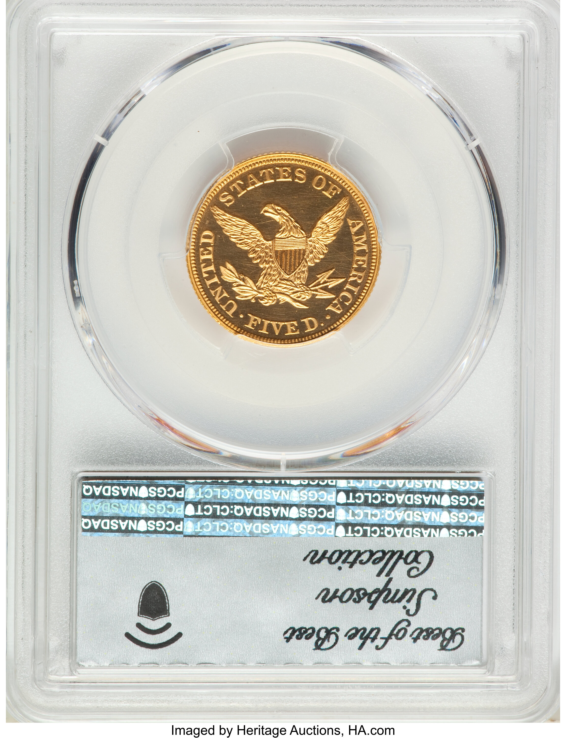 image for: 1863 $5 PR65+ Deep Cameo PCGS. CAC. JD-1, High R.6....