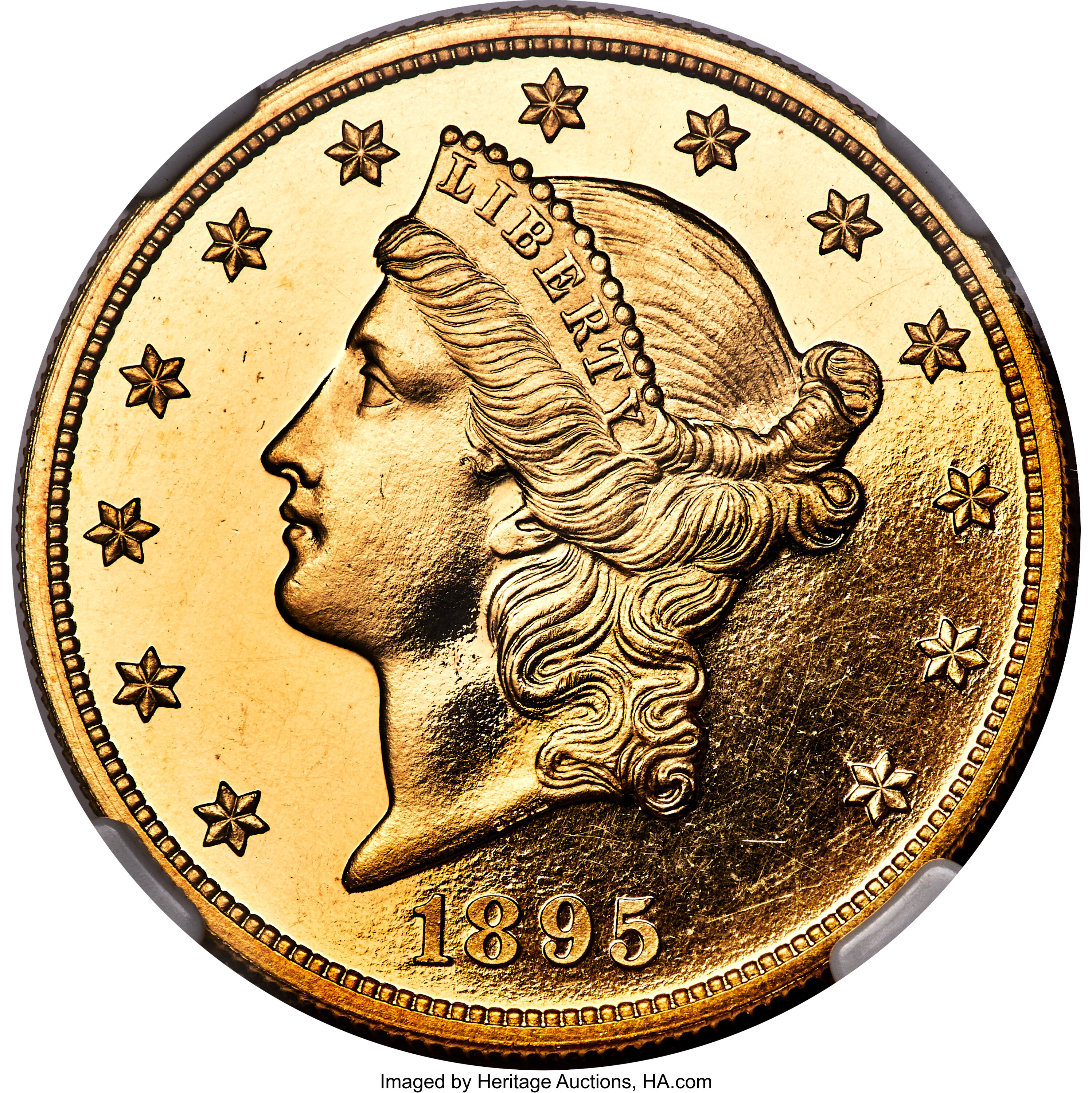 image for: 1895 $20 PR64 Cameo NGC. CAC. JD-1, R.6....