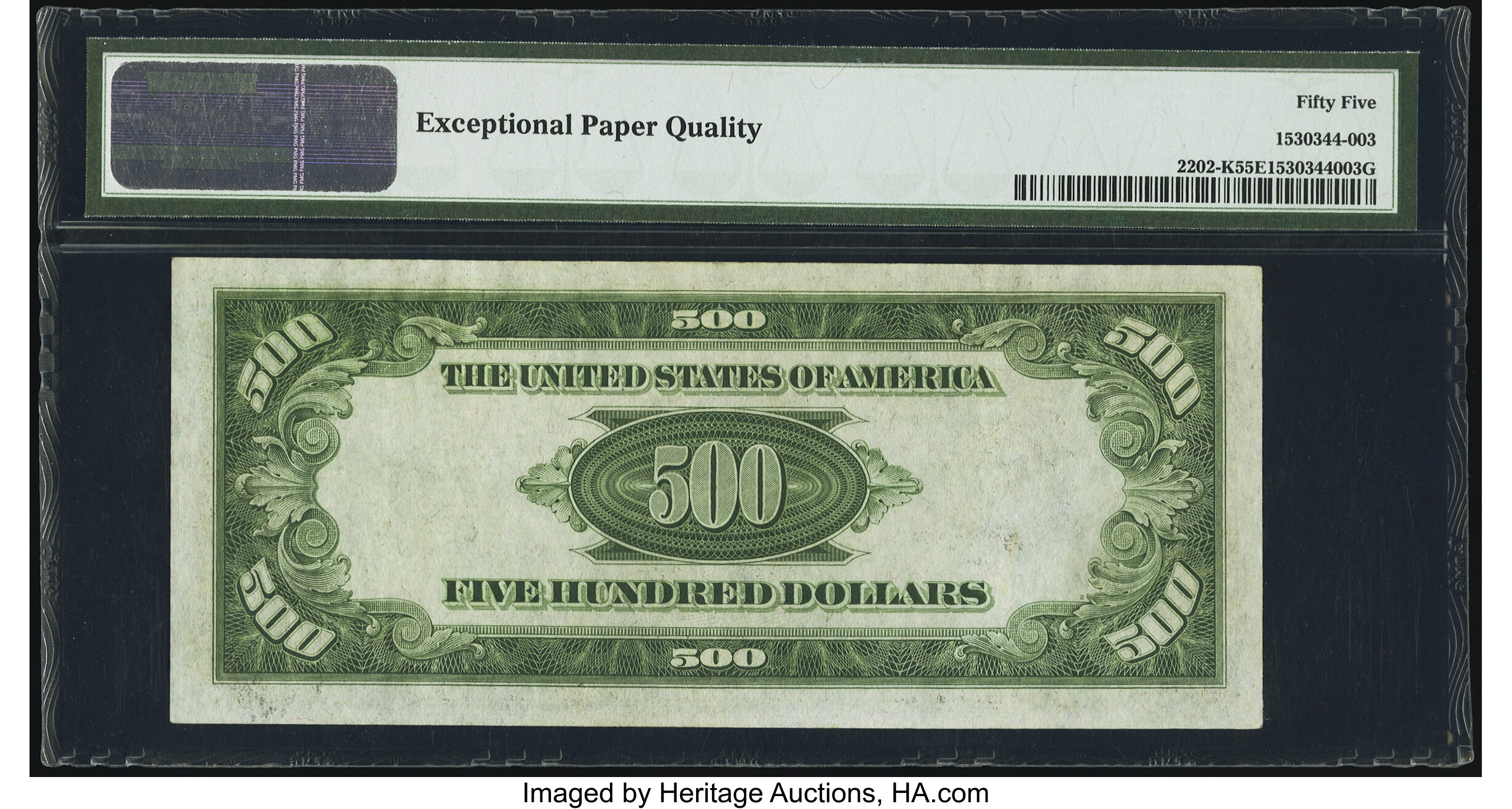 image for: Fr. 2202-K $500 1934A Federal Reserve Note. PMG About Uncirculated 55 EPQ....