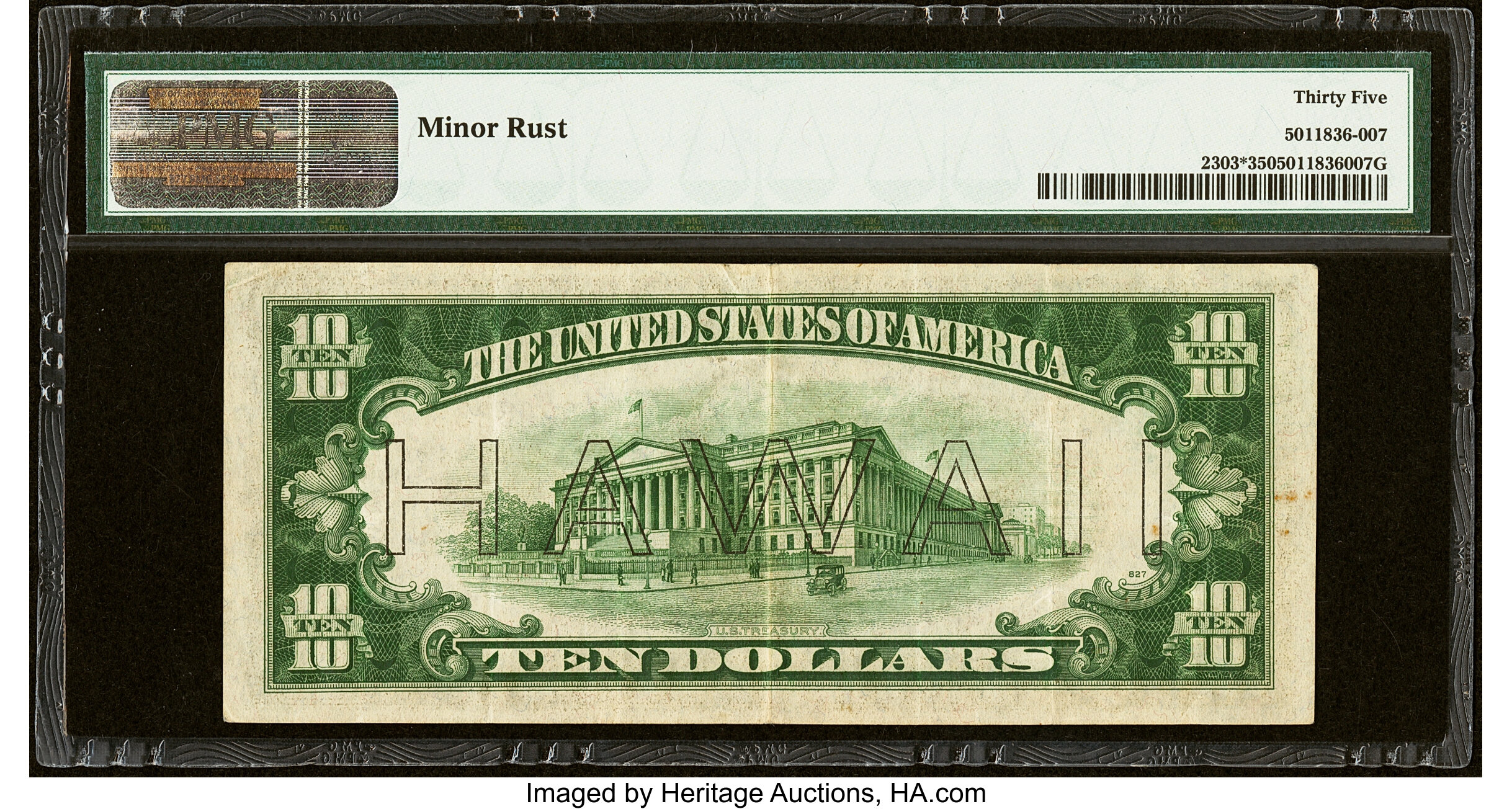 image for: Fr. 2303* $10 1934A Hawaii Federal Reserve Star Note. PMG Choice Very Fine 35....