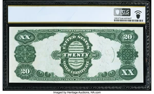 image for: Fr. 320 $20 1891 Silver Certificate PCGS Banknote Gem Unc 66 PPQ....